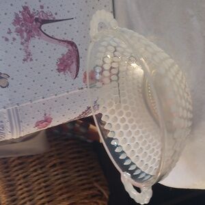 Bubble Glass Bowl, Vintage